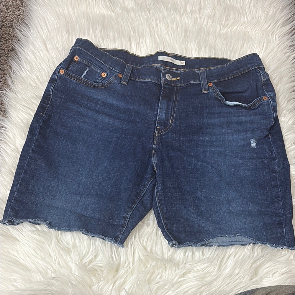 Levi's Dark Blue Jean Shorts